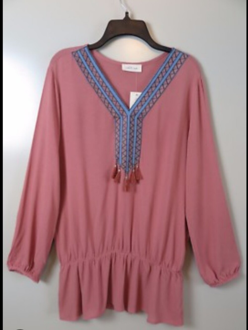 NWT Boho Peasant Tunic Women's - 100% Rayon